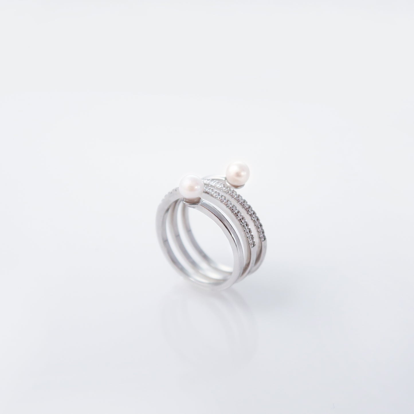 Star Trails Akoya Pearl Ring