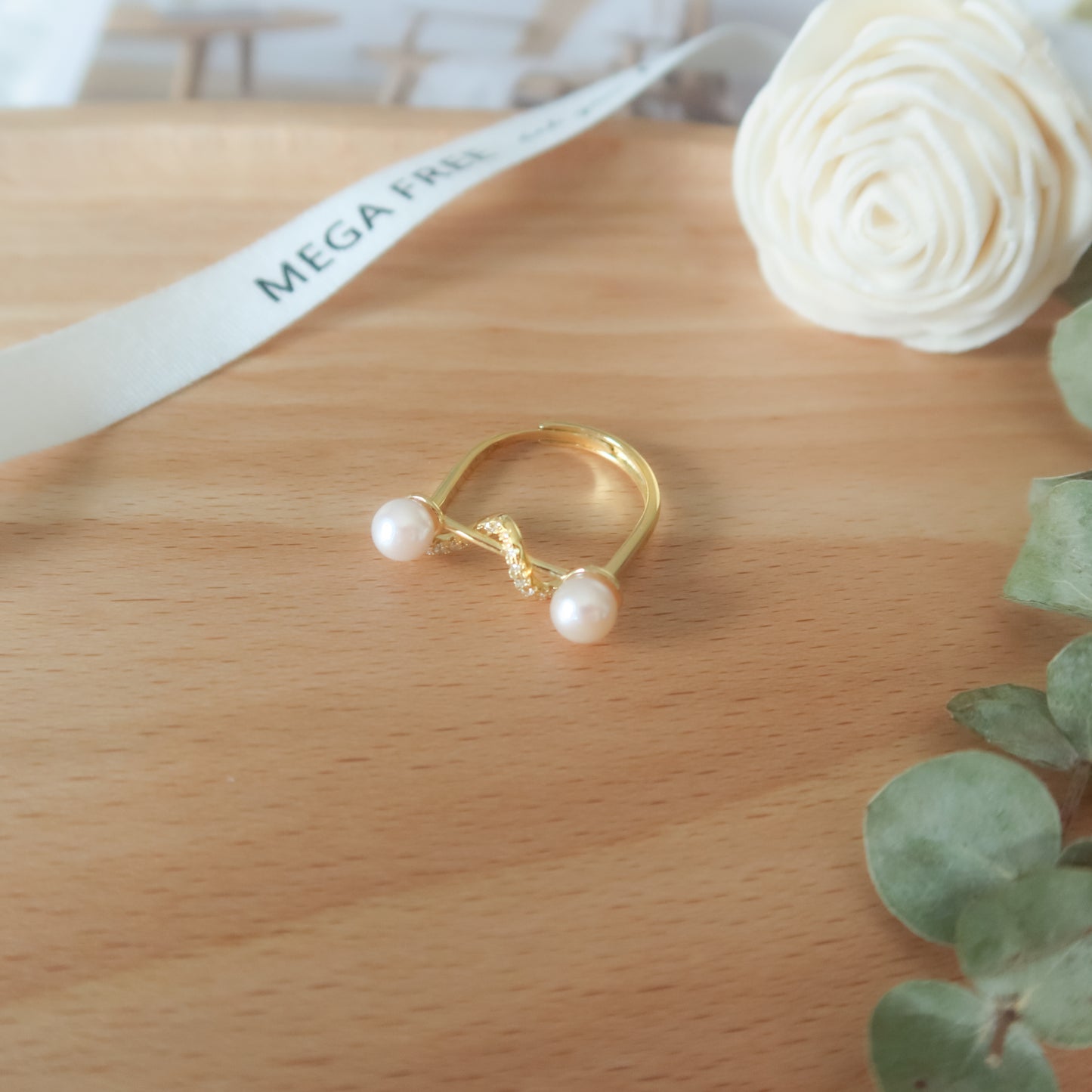 Ocean Melody Akoya Pearl Ring