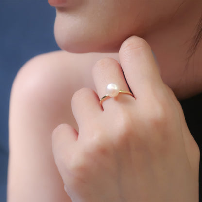 Classic Akoya Pearl Ring