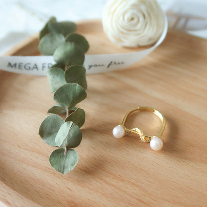 Ocean Melody Akoya Pearl Ring