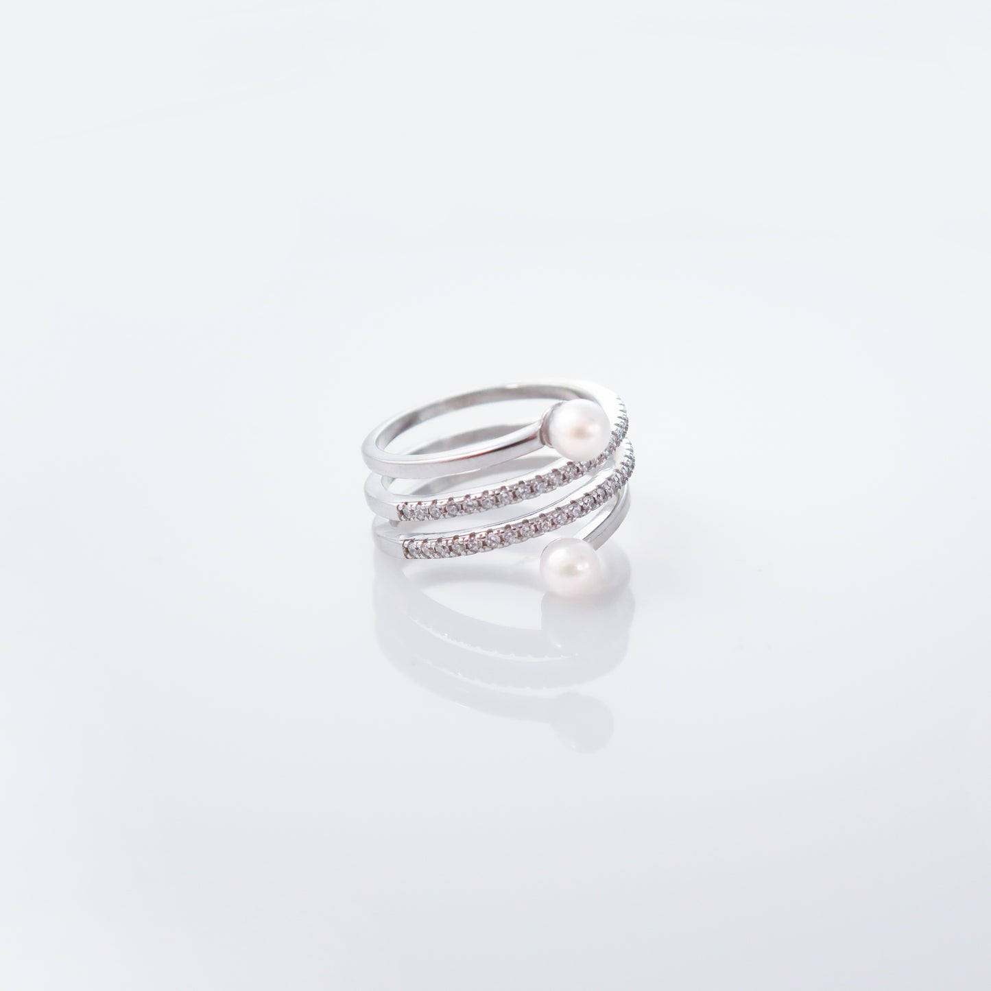 Star Trails Akoya Pearl Ring