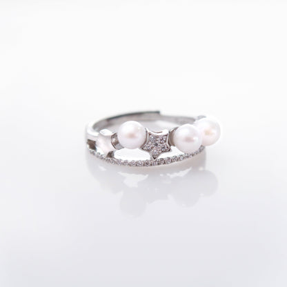 Little Stars Pearl Ring