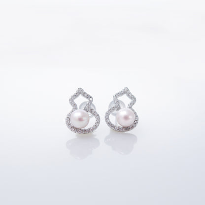 Gourd Akoya Pearl Earrings