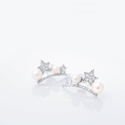 Little Stars Pearl Earrings