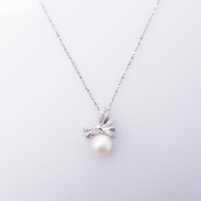 Ballet Ribbon Akoya Pearl Necklace