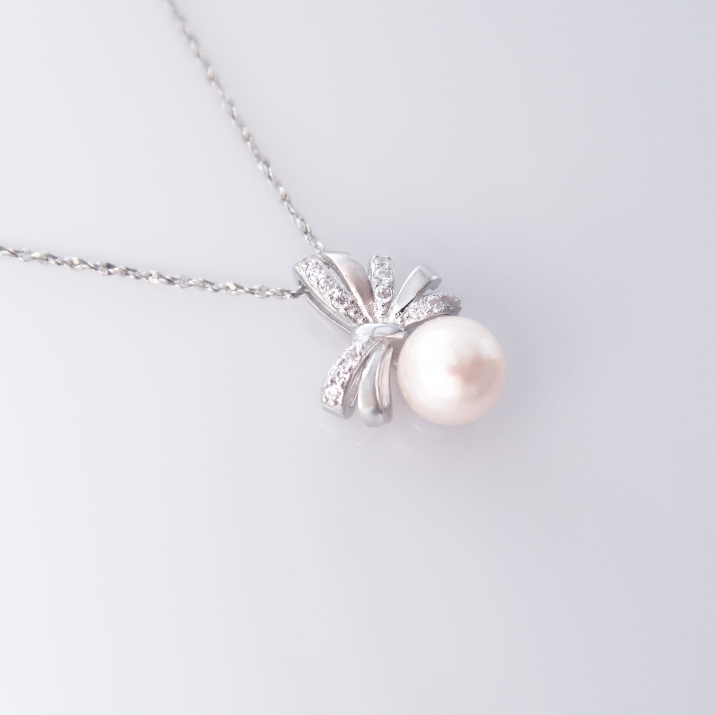 Ballet Ribbon Akoya Pearl Necklace