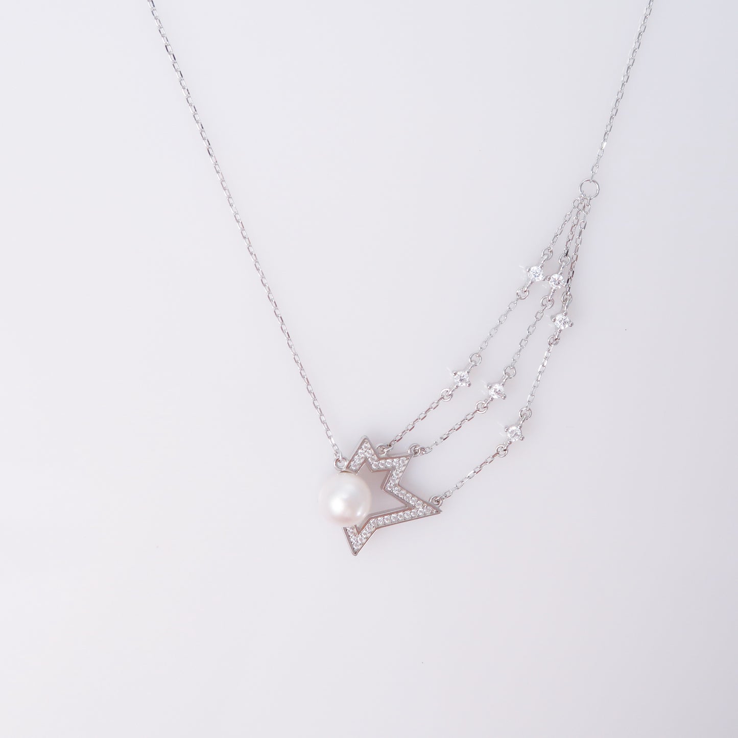 Comet Tassel Akoya Pearl Necklace