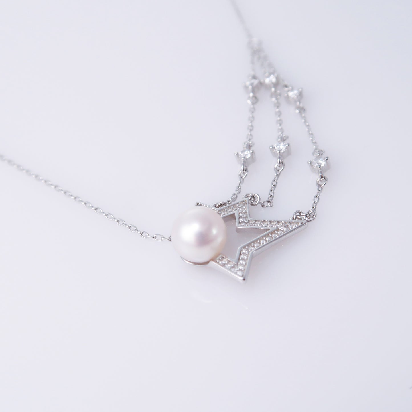 Comet Tassel Akoya Pearl Necklace