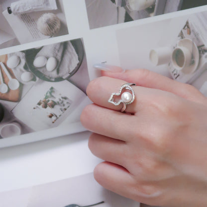 Gourd Akoya Pearl Ring