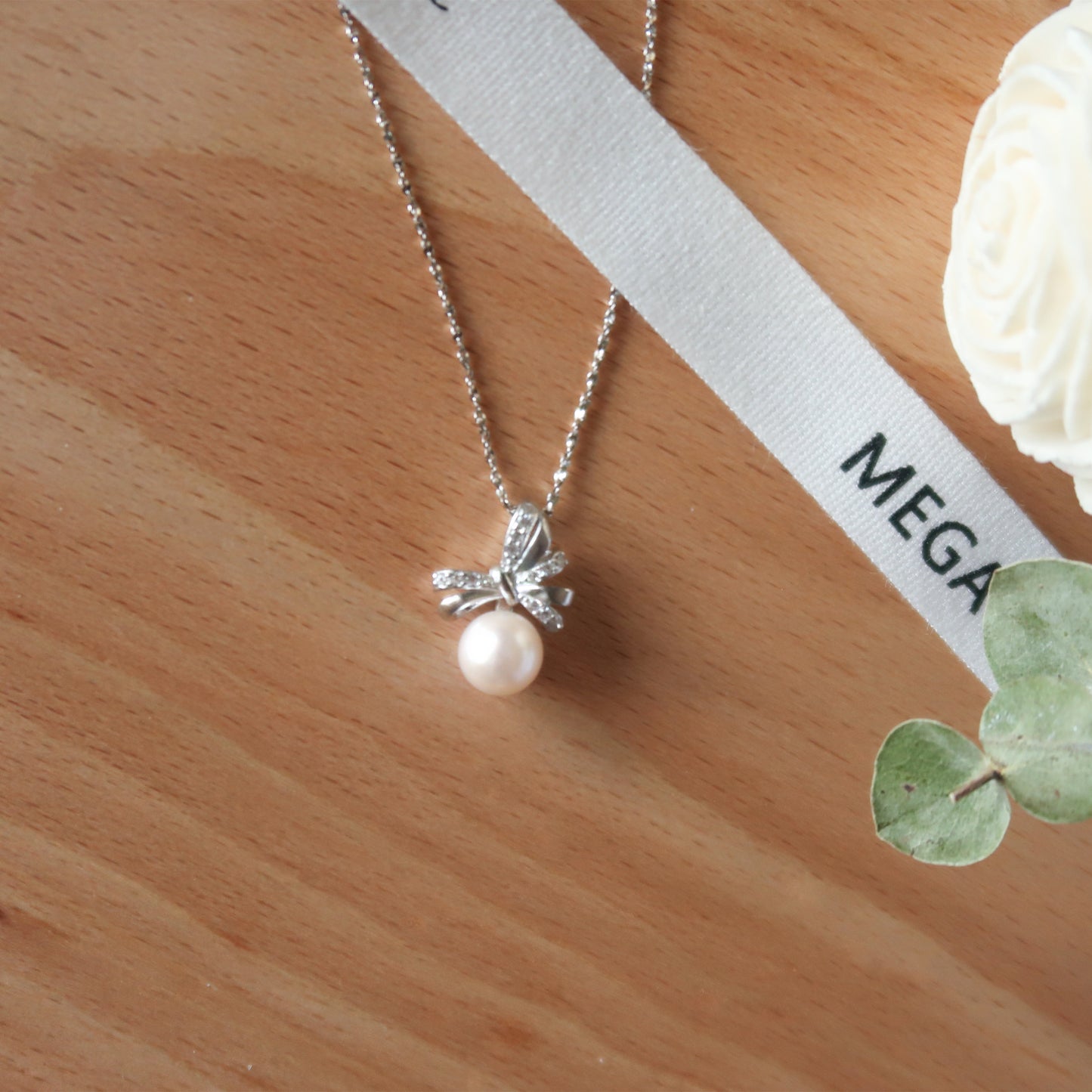 Ballet Ribbon Akoya Pearl Necklace