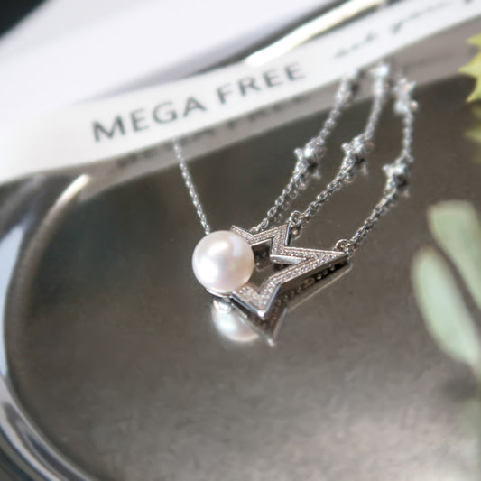 Comet Tassel Akoya Pearl Necklace