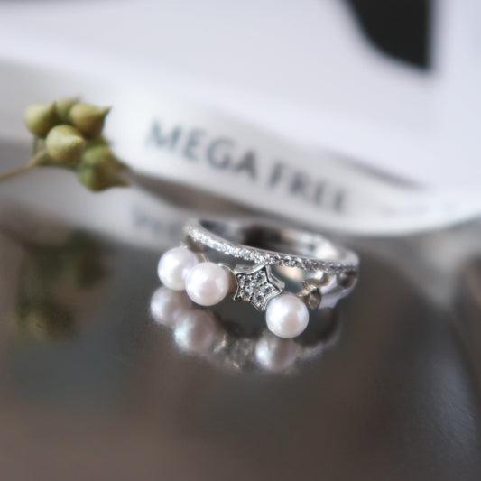 Little Stars Pearl Ring